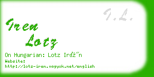 iren lotz business card